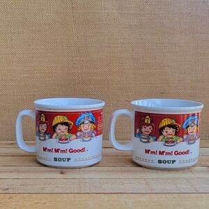Set Of Two Vintage 1993 Campbell's Soup Mugs By Westwood